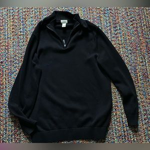 LL Bean half zipper dress up sweater